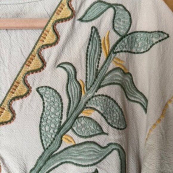 BOUTIQUE EMBROIDERED BOHO BABYDOLL DRESS - Picture 5 of 7